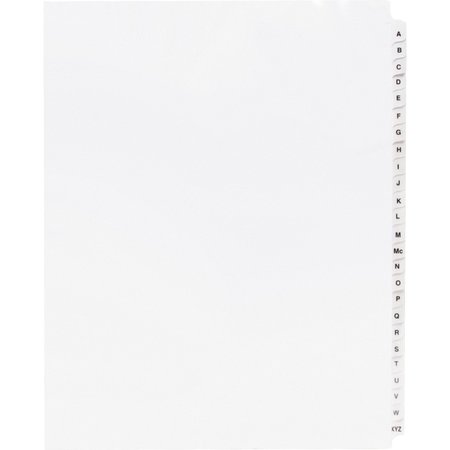 Business Source A Z Tab Table of Contents Index Dividers, PK25 05858